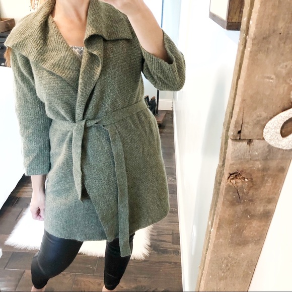Lauren Ralph Lauren Jackets & Blazers - Lauren Ralph Lauren green rabbit/wool/angora coat